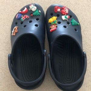 Crocs with Christmas jibbitz
